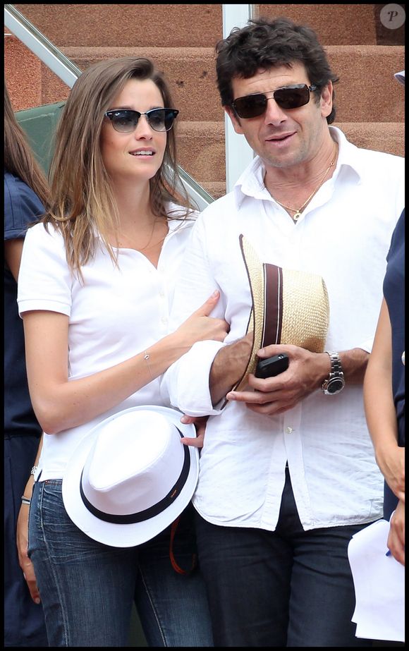 Celine Bosquet et Patrick Bruel - people à la quinzième journée des Internationaux de France de tennis de Roland Garros 2011. Rindoff-Jacovides / Bestimage