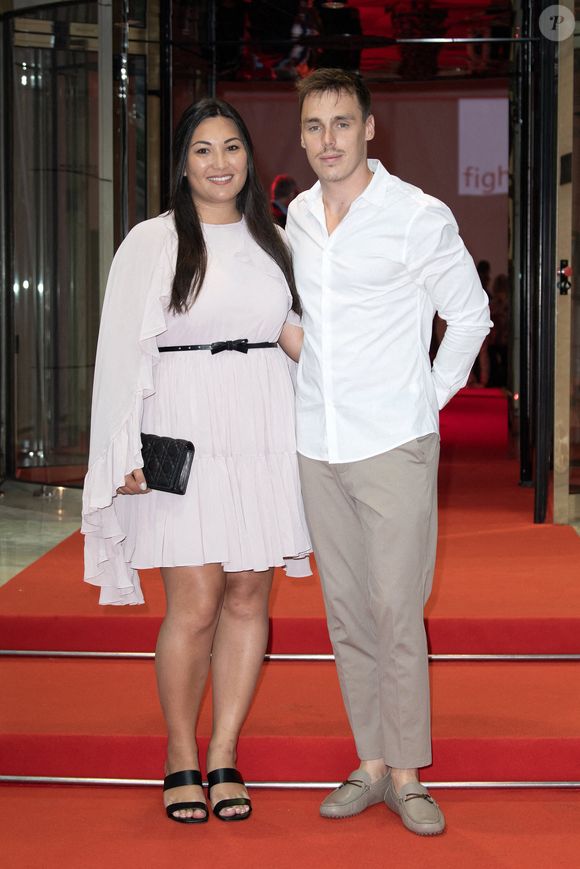 Louis Ducruet et son épouse Marie Ducruet assistent au Gala Fight Aids au Sporting Monte-Carlo, le 24 juillet 2021 à Monte-Carlo, Monaco. © David Niviere/ABACAPRESS.COM