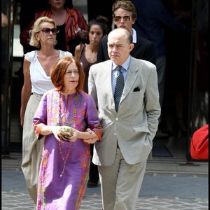 Christian Lacroix au mariage de Laurence Ferrari et Renaud Capuçon à la mairie du 16ème arrondissement de Paris. Le 03/07/2009. Crédit Guillaume Gaffiot/Bestimage