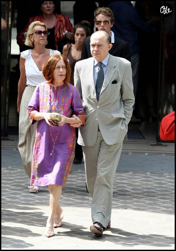 Christian Lacroix au mariage de Laurence Ferrari et Renaud Capuçon à la mairie du 16ème arrondissement de Paris. Le 03/07/2009. Crédit Guillaume Gaffiot/Bestimage