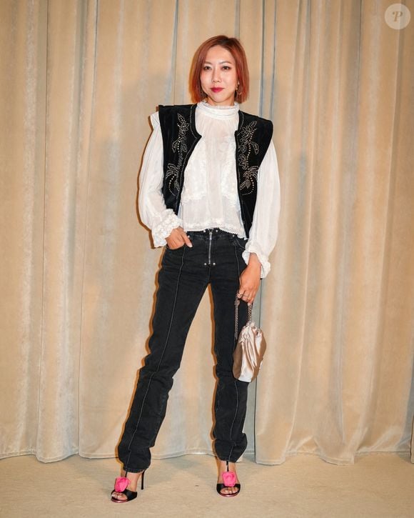 Faye Tsu à la soirée d'inauguration de la nouvelle résidence de la maison Roger Vivier à Paris lors de la fashion Week, le 2 octobre 2025.

Photo : Lucia Sabatelli / Bestimage