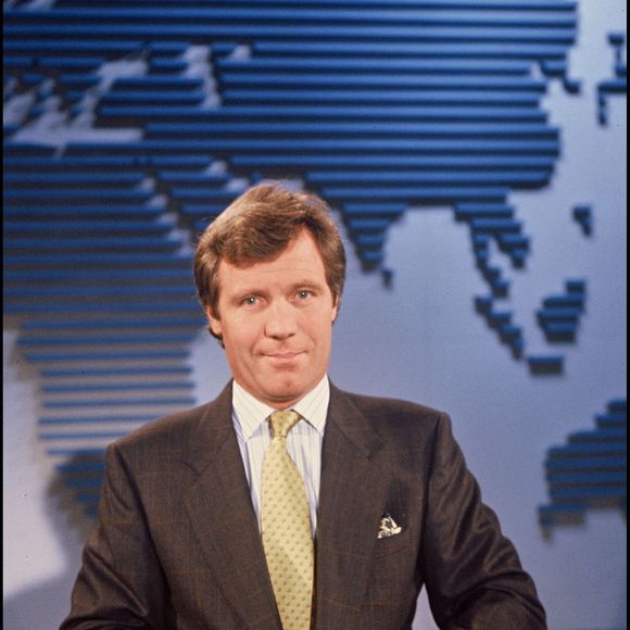 Bruno Masure au JT de TF1 dans les années 1980. ©Bestimage