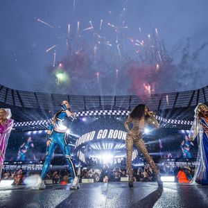 Geri Halliwell , Mel C , Emma Bunton , Mel B - Concert des Spice Girls à Manchester le 31 mai 2019.