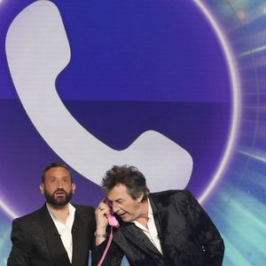 Exclusif - Cyril Hanouna, Jean-Luc Reichmann, sur le plateau de l’émission « TPMP » La dernière sur C8,  présentée par C.Hanouna et diffusée en direct sur C8, Paris, France, le 27 fevrier 2025. © Jack Tribeca / Bestimage