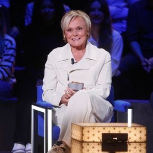 Exclusif - Muriel Robin - Enregistrement de l'émission "La Boîte à secrets", au Studio du Lendit, présentée par F.Bollaert et diffusée le 24 janvier sur France 3. Le 16 décembre 2024
© Christophe Clovis / Bestimage