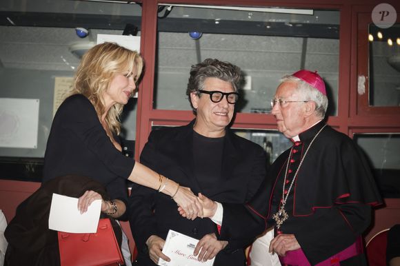 Exclusif - Adriana Karembeu et son compagnon Marc Lavoine, Monseigneur Jean-Louis Bruguès - Concerto pour la paix de Omar Harfouch au théâtre de Béziers le 8 mai 2025 © Jack Tribeca / Bestimage
