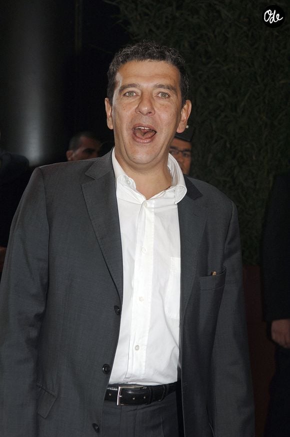 Le présentateur de télévision Thierry Gilardi assiste à la conférence de presse annuelle de la chaîne française TF1, qui s'est tenue à l'Olympia, à Paris, le 29 août 2007. Photo de Giancarlo Gorassini/ABACAPRESS.COM