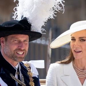 La reine Camilla et le roi Charles III assistent au service de l'Ordre de la Jarretière au château de Windsor le 16 juin 2025 à Windsor, en Angleterre. © GoffPhotos/Bestimage