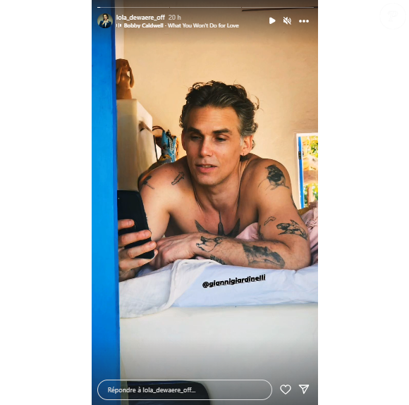 Cet homme, elle l'aime depuis peu donc.

Gianni Giardinelli sous l'objectif de Lola Dewaere, Instagram.