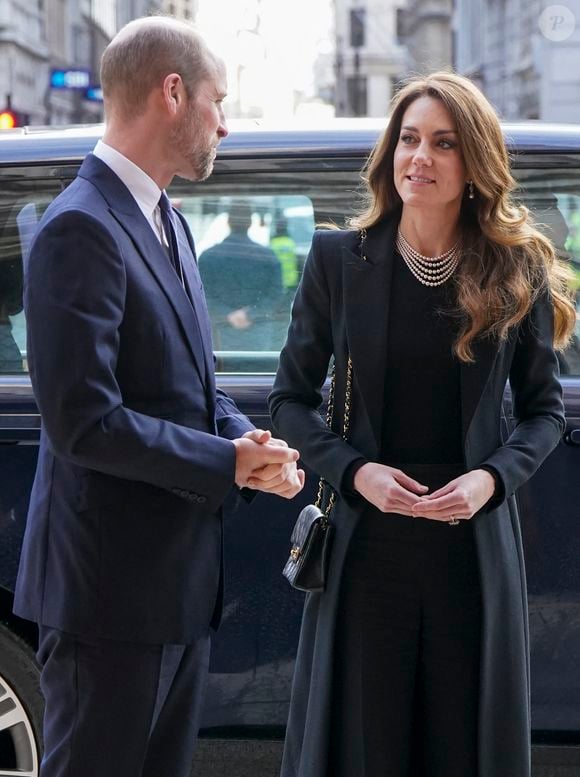 Le prince William, prince de Galles, et Catherine (Kate) Middleton, princesse de Galles, assistent à une cérémonie de commémoration des 80 ans de la libération du camp de concentration d'Auschwitz-Birkenau au Guildhall à Londres, le 26 janvier 2025. Julien Burton / Bestimage