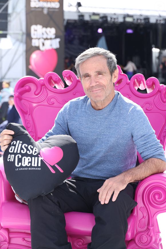 Exclusif -  David Pujadas lors de la 16 éme édition de 'Glisse en coeur' au Grand Bornand le 22 Mars 2025. © Denis Guignebourg/BestImage
