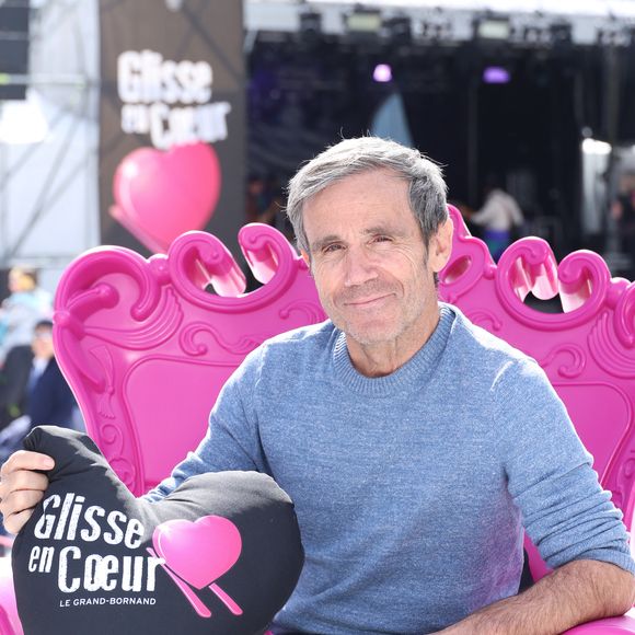 Exclusif -  David Pujadas lors de la 16 éme édition de 'Glisse en coeur' au Grand Bornand le 22 Mars 2025. © Denis Guignebourg/BestImage
