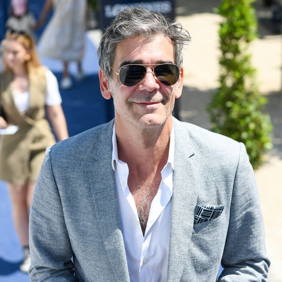 Exclusif - Xavier de Moulins dans l'Espace VIP lors de la 9ème édition du "Longines Paris Eiffel Jumping" au Champ de Mars à Paris, France, le 24 juin 2024. © Perusseau-Veeren/Bestimage
