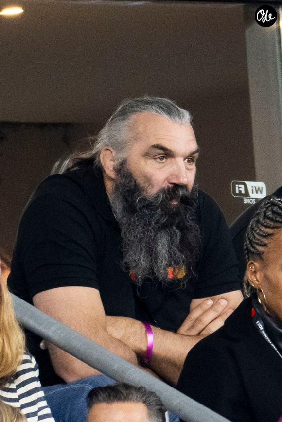 Sebastien Chabal - Personnalités à la finale de la coupe du monde de rugby Afrique du Sud / Nouvelle Zélande (12 - 11) au stade de France à Saint-Denis le 28 octobre 2023. 

Photo : AGENCE / BESTIMAGE