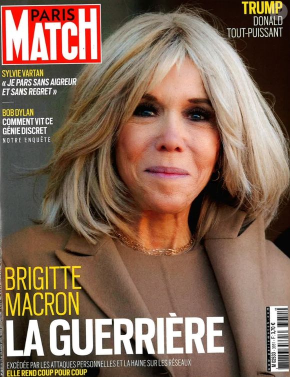 "Paris Match ", jeudi 23 janvier 2025, Brigitte Macron.