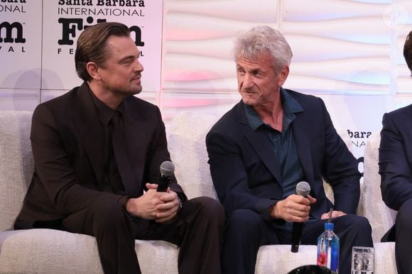 Le 9 février 2026, Santa Barbara, Californie, USA : Leonardo DiCaprio et Sean Penn au 41ème Festival International du Film de Santa Barbara, Hammond Cinema Vanguard Award au Arlington Theatre le 09 février 2026 à Santa Barbara, Californie. Crédit image : © Crash/imageSPACE via ZUMA Press Wire
