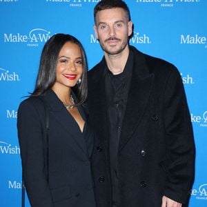 Christina Milian et son mari M. Pokora assistent à la séance photo du « Make a Wish Gala » à Paris, en France, le 25 novembre 2024. Photo de Jérôme Dominé/ABACAPRESS.COM