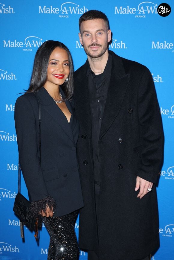 Christina Milian et son mari M. Pokora assistent à la séance photo du « Make a Wish Gala » à Paris, en France, le 25 novembre 2024. Photo de Jérôme Dominé/ABACAPRESS.COM