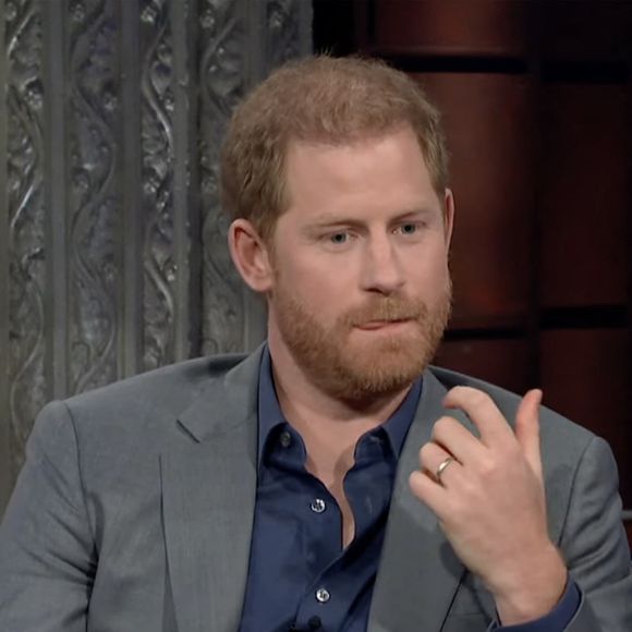 Le prince Harry n'a pas mâché ses mots.

Le prince Harry donne une interview sur le plateau de Stephen Colbert à propos de la vie après la mort. Photo par JLPPA / Bestimage
