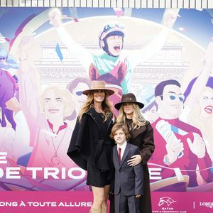Sophie Thalmann-Soumillon, Charlie Soumillon, Robin Soumillon - 104ème édition du Qatar Prix de l’Arc de Triomphe à l'hippodrome Paris Longchamp le 5 octobre 2025. © Anne-Sophie Guebey/Bestimage