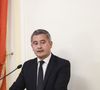 Gérald Darmanin, ministre d’État, garde des Sceaux, ministre de la Justice, y a prononcé un discours
Exclusif - Gérald Darmanin - Les salons de la Maison de l’Amérique latine ont fait salle comble ce mardi 8 avril, réunissant de nombreuses personnalités du monde des affaires, de la culture ou encore de la diplomatie, venues écouter G.Darmanin, ministre d’État, garde des Sceaux, ministre de la Justice, lors d’un dîner du Cercle de la Revue des Deux Mondes. Une soirée exceptionnelle riche en débat ! © Jack Tribeca / Bestimage