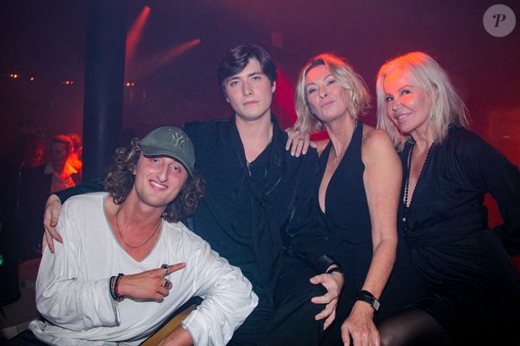 Exclusif - Joalukas Noah, Véronica Thierry et Florentine Leconte  à la soirée d’anniversaire de Véronica Thierry au club l’Arc Paris le 10 novembre 2025.
© Philippe Baldini / Bestimage