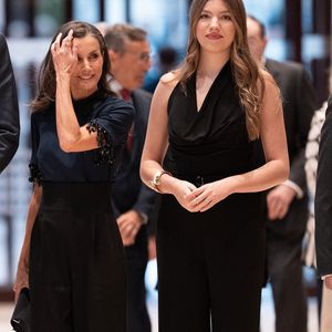 Le roi Felipe VI, la reine Letizia, la princesse héritière Leonor et la princesse Sofia assistent au concert de clôture de la 33ème Semaine musicale à Oviedo. Photo by LALO YASKY / BESTIMAGE