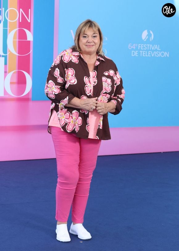 Michèle Bernier - Photocall de "Stagiaire" lors du 64ème Festival de Télévision de Monte Carlo au Grimaldi Forum de Monaco le 14 juin 2025. © Denis Guignebourg / Bestimage