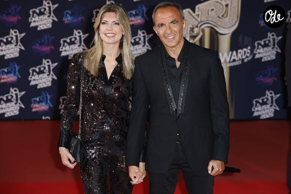 Nikos Aliagas et sa femme Tina Grigoriou - La 27 ème édition des NRJ MUSIC AWARDS au Palais des festivals et des congrès, à Cannes vendredi 31 octobre 2025. © Christophe Aubert via Bestimage