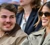 Le joueur de rugby et l'ancienne Miss France ont assisté à la finale hommes de Roland-Garros
Antoine Dupont et Iris Mittenaere sont vus dans les tribunes lors des Internationaux de France à Roland Garros le 08 juin 2025 à Paris, France. Photo par Franck Castel/ABACAPRESS.COM