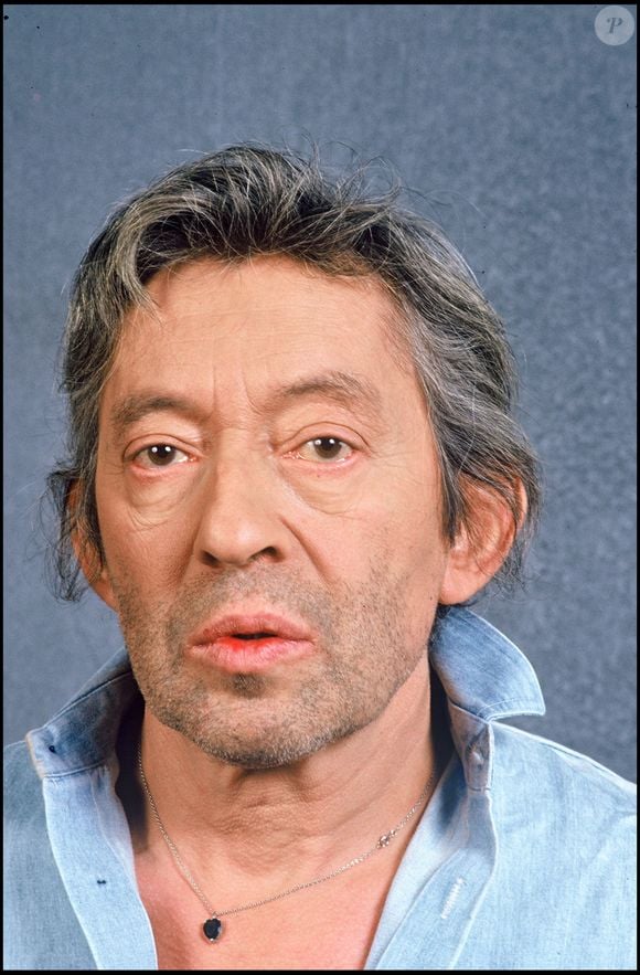 Serge Gainsbourg dans les coulisses de l’émission "Farandole 15", le 18 janvier 1988. © Bestimage