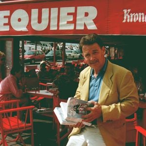 Jacques Charrier au restaurant Senequier Saint-Tropez présente son livre "Ma réponse à Brigitte Bardot". AGENCE / BESTIMAGE