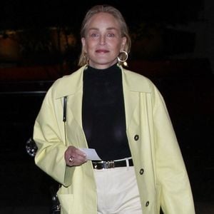 Pour ces différents mouvements ciblés, elle s'inspire directement des célèbres méthodes de fitness enseignées par Jane Fonda.

EXCLUSIF Beverly Hills, CA L'actrice de 'Basic Instinct' Sharon Stone est tout sourire alors qu'elle dîne au restaurant Loukà à Beverly Hills en compagnie d'un homme mystérieux.
Backgrid USA / Bestimage