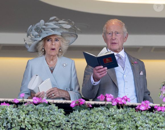 Le roi Charles III et la reine Camilla - Courses hippiques royales "Royal Ascot 2025", premier jour à Ascot, Royaume-Uni, 17 juin 2025. Dana Press / Bestimage