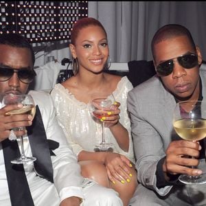 Jay-Z, Beyoncé et P. Diddy à Cannes.