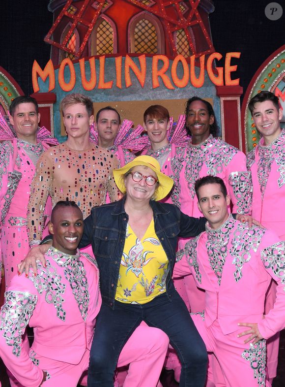 Exclusif - Christine Bravo - People à la soirée de réouverture du Moulin Rouge à Paris le 10 septembre 2021.
© Coadic Guirec / Bestimage
