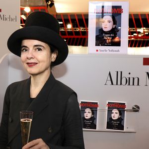 Amélie Nothomb - 38ème salon du livre de Paris à la Porte de Versailles le 16 mars 2018. © Cédric Perrin/Bestimage