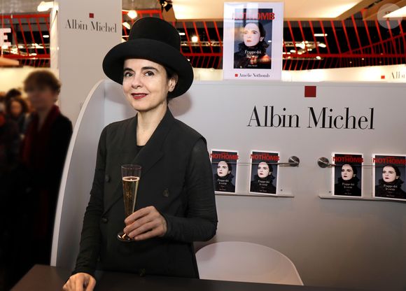Amélie Nothomb - 38ème salon du livre de Paris à la Porte de Versailles le 16 mars 2018. © Cédric Perrin/Bestimage