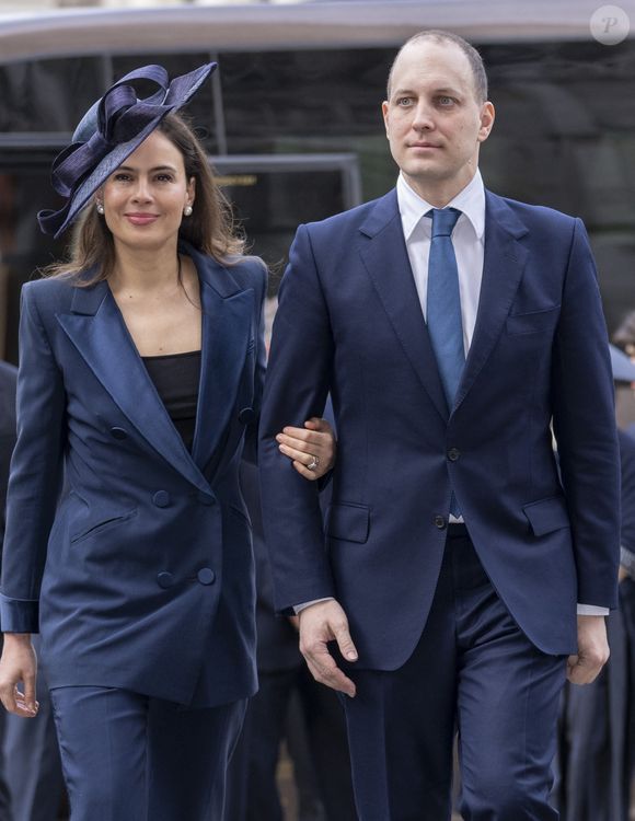 Lord Frederick Windsor et sa femme Sophie Winkleman - Service d'action de grâce en hommage au prince Philip, duc d’Edimbourg, à l'abbaye de Westminster à Londres, le 29 mars 2022. Le prince Philip, duc d’Edimbourg, est décédé le 9 avril 2021. Photo par AGENCE / BESTIMAGE