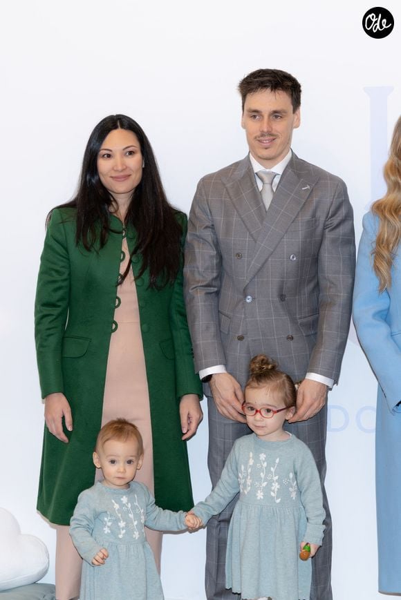 Marie Ducruet and Louis Ducruet with his daughters Victoire and Constance, attend the inauguration of ‘Little Wonders’ created by Marie Ducruet and Élise Rouillard. ‘Little Wonders’ is a dedicated children's area with games, educational activities and a café located on Boulevard Rainier III. © Olivier Huitel/Pool Monaco/Bestimage