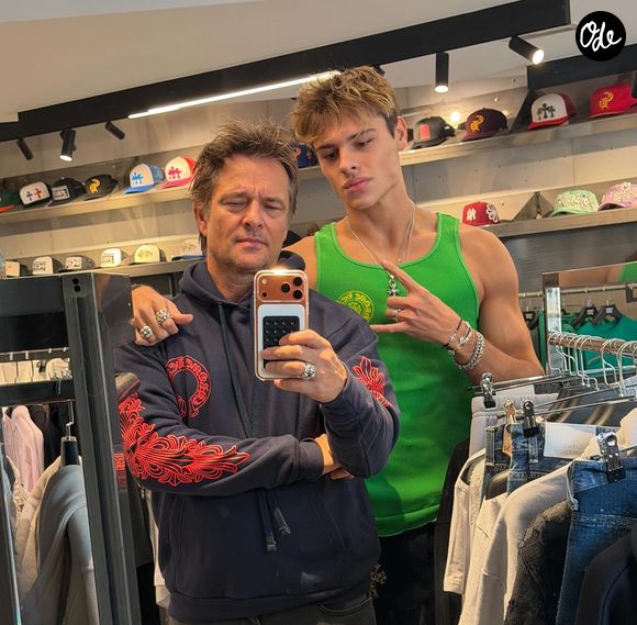 David Hallyday et Cameron sur Instagram.