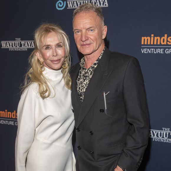 Le 11 mars 2025, New York, États-Unis : Sting (R) et Trudie Styler assistent au gala de printemps 2025 de la Fondation Wayuu Taya au Chelsea Industrial à New York. (Crédit image : © Ron Adar/SOPA Images via ZUMA Press Wire)