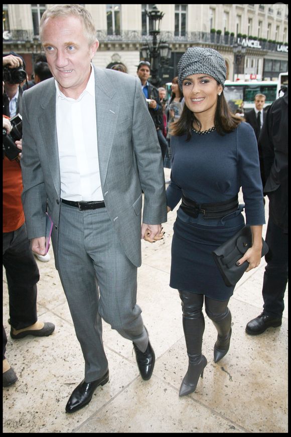 François-Henri Pinault et Salma Hayek au défilé Stella McCartney en 2011 à Paris BORDENAVE-MOREAU / BESTIMAGE