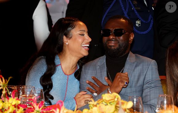 Exclusif - Demdem et Gims - Dîner de gala organisé par la Fondation "Children of Africa" à l'initiative de Madame D.Ouattara, Première Dame de Côte d'Ivoire et Présidente fondatrice de "Children of Africa" au Sofitel Ivoire à Abidjan. Le 1er Mars 2024
© Dominique Jacovides / Bestimage