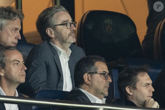 Pierre-Antoine Capton - Célébrités des les tribunes lors du match aller du quart de finale de Ligue des champions entre le PSG et Aston Villa (3-1) au Parc des Princes à Paris le 9 avril 2025. © Cyril Moreau/Bestimage