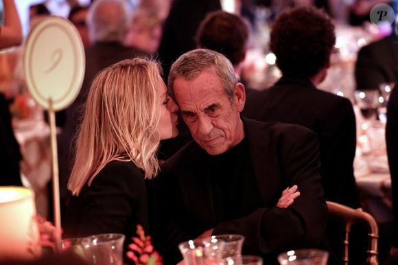Audrey Crespo-Mara et Thierry Ardisson - Soirée de gala "Heroes for Imagine" qui a permis de récolter dix millions d'euros au profit de la recherche contre les maladies génétiques à Paris le 23 septembre 2024. © Dominique Jacovides / Bestimage
