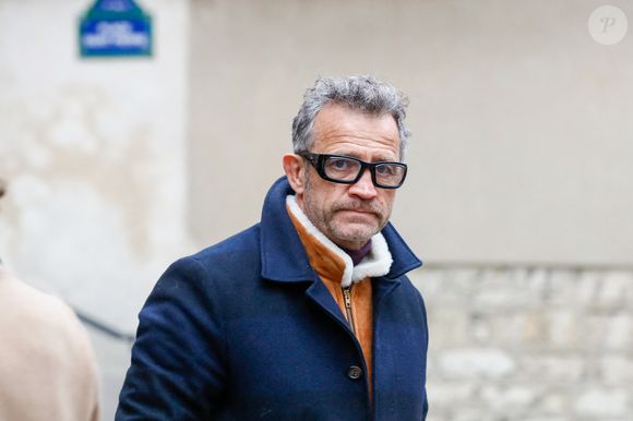 Fabien Galthié à la sortie des obsèques de Jean-Luc Petitrenaud en l'église Saint-Pierre-du-Gros-Caillou à Paris, France, le 17 janvier 2025. © Christophe Clovis/Bestimage