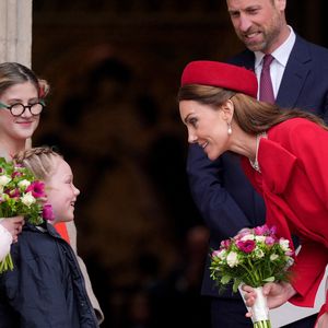 Le prince William, prince de Galles, et Catherine (Kate) Middleton, princesse de Galles - La famille royale d'Angleterre célèbre le 76ème Commonwealth Day à l'abbaye de Westminster à Londres le 10 mars 2025. ©Julien Burton / Bestimage