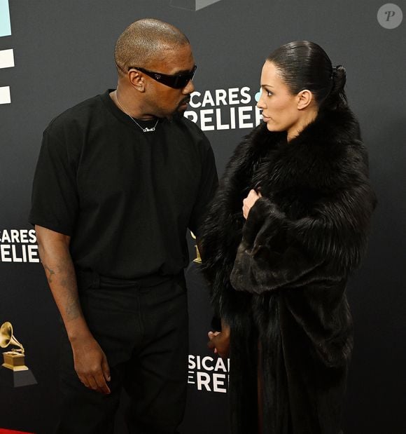 Kanye West et Bianca Censori à la la 67ème cérémonie des Grammy Awards 2025 à Los Angeles le 2 février 2025.