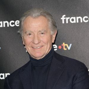 William Leymergie - Photocall à l'occasion des 40 ans de l'émission "Télématin" au siège de France Télévisions à Paris le 6 février 2025. © Coadic Guirec/Bestimage